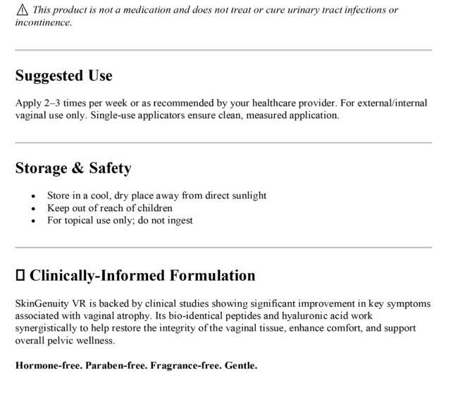 Skingenuity Peptide Vaginal Gel - Image 6